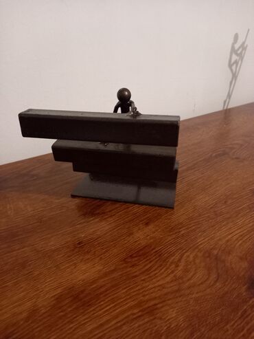 Heykəlciklər: Metal dekorativ heykəl kompozisiyası - Material: qara metal/ dəmir — 4