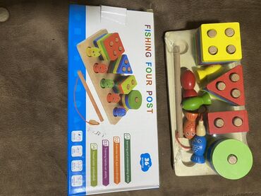 счеты для детей: Taxta Montessori tipli “Fishing Four Post” inkişafetdirici oyuncaq