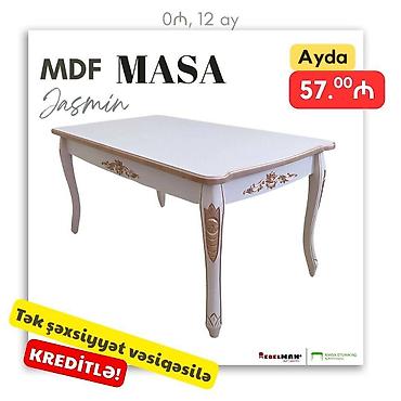 Masalar: Qonaq masası, Yeni, Açılan, MDF, Dördbucaq masa — 2