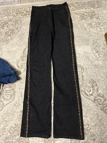 nike şalvar: Qadın şalvarları dəsti - Model 1: Zeytun-yaşıl rəngdə geniş balaqlı — 5