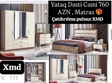 stul ucuz: Yataq otağı dəsti – komplekt: - 1 ədəd çarpayı (müasir dizayn, yumşaq — 1