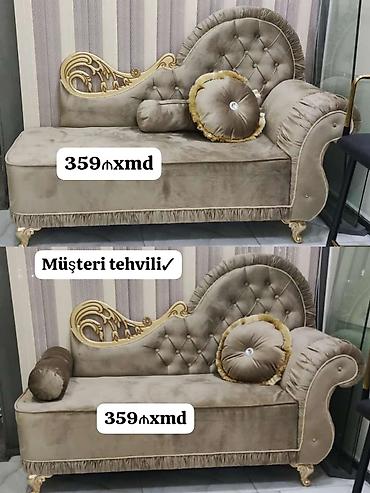 parça dolab: Klassik üslubda şezlonq/divan - Material: yumşaq məxməri parça - — 1