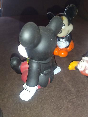 maneki neko top: Mickey və Minnie Mouse fiqurları – 4 ədəd dəst rezin, 1960-70il — 7