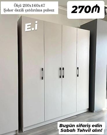divan 2 ci el: 4 qapılı dolab Yep yeni 270 azn rəng seçimi var çatdırılma var — 1