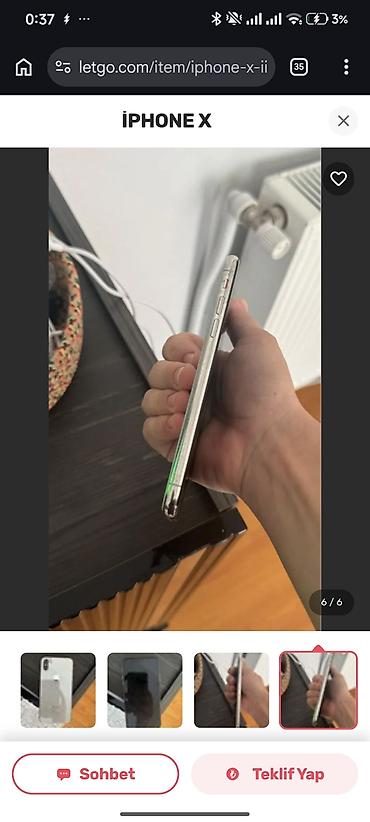 iphone x 50 euro: IPhone X, 256 GB, White Titanium, Face ID — 4