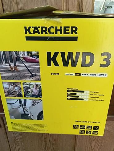 Хозтовары: Пылесос Karcher KWD3 15 литров 1000 ватт Новый мощный в комплекте 2 — 6