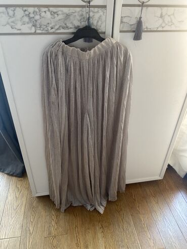 Поло: Брюки, Blumarine, S (EU 36), цвет - Серебристый