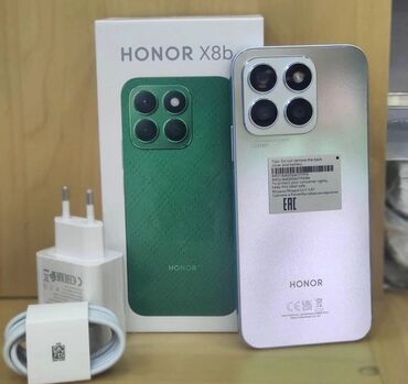 honor 7s qiymeti: Honor X8b, 128 ГБ, цвет - Серебристый, Гарантия, Сенсорный, Отпечаток пальца