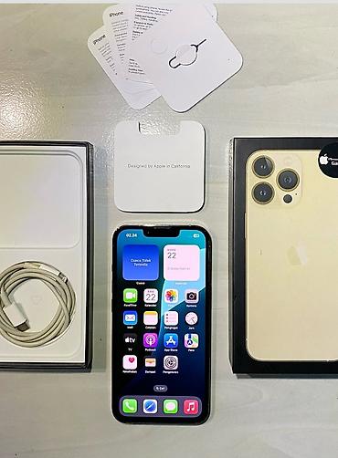 apple ipad 13: IPhone 13 Pro, 128 GB, Qızılı, Zəmanət, Kredit, Simsiz şarj — 3