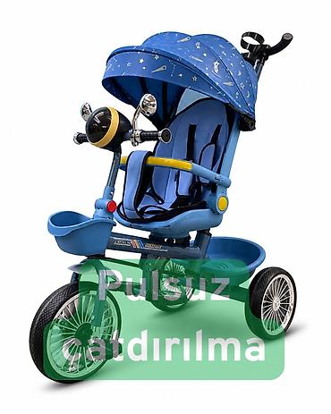 velosiped boyuk: Yeni Üç təkərli Uşaq velosipedi 12", Rayonlara çatdırılma, Pulsuz çatdırılma — 1