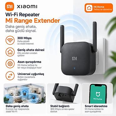 xiaomi modem: Xiaomi Mi Range Extender (Wi‑Fi Repeater) - 300 Mbps‑ə qədər sürət — 1
