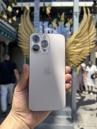 Apple iPhone: IPhone 16 Pro, Б/у, 256 ГБ, Desert Titanium, Наушники, Зарядное устройство, Защитное стекло, В рассрочку, 100 % — 22