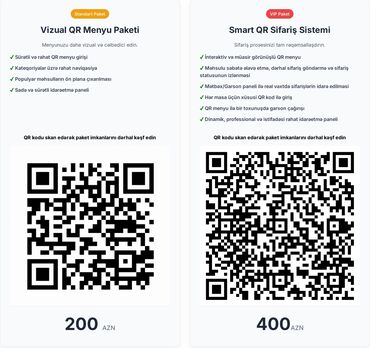 Biznes üçün program təminatı: Restoran və kafelər üçün – QR Menyu və Smart Sifariş Sistemi! Artıq