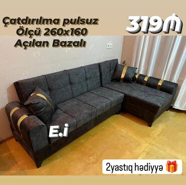 Divanlar: Künc divan, Yeni, Açılan, Bazalı, Parça, Pulsuz çatdırılma — 2