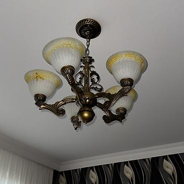 İşıqlandırma: Çılçıraq, 5 lampa, Metal — 1