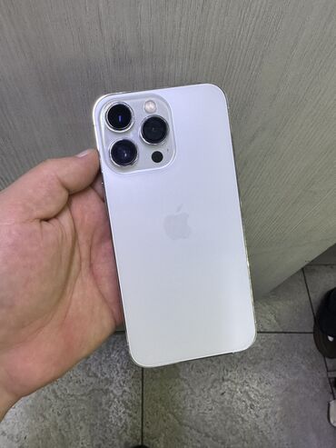 iphone 13 pro цена бишкек: IPhone 13 Pro, Колдонулган, 256 ГБ, Ак, Коргоочу айнек, Каптама, Кабель, 100 %