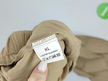 biale sandaly na platformie: Spodnie materiałowe damskie, rozmiar XL — 4
