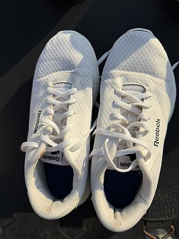 reebok кеды: Кроссовки Reebok, белые - Лёгкая дышащая сетчатая верхняя часть для — 2