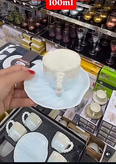 laboratorijsko staklo: Set šoljica za kafu/espresso – 100 ml - Materijal: visokokvalitetna — 1