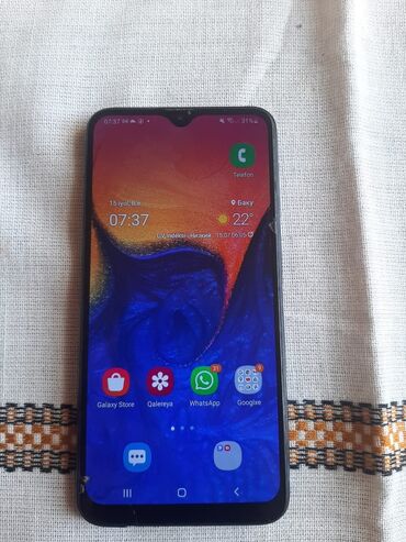 samsung galaxy a10 ekran qiymeti: Samsung Galaxy A10, 32 GB, rəng - Qara, Sensor, İki sim kartlı