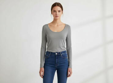 hm szary sweter: H&M Divided, Bluzka damska, rozmiar M