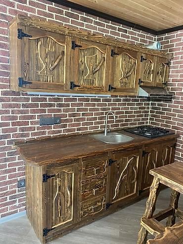 Sifarişlə qonaq dəstləri: Rustik üslubda əl işləri: interyer üçün bədii ağac işləmələri və mebel — 9