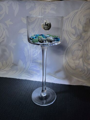 Činije: Svecnjak genuine led kristal iz 80ih. Svecnjak sa dekorativnim — 1