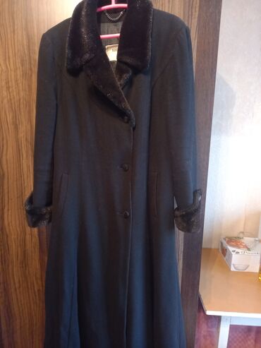 черное пальто в Кыргызстан | ПАЛЬТО: Пальто 4XL (48), цвет - Черный, Pretty Woman