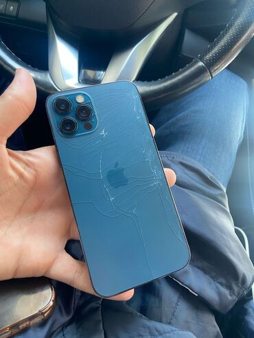 айфон 8 не бу: IPhone 12 Pro, Б/у, 128 ГБ, Pacific Blue, Чехол, 82 %