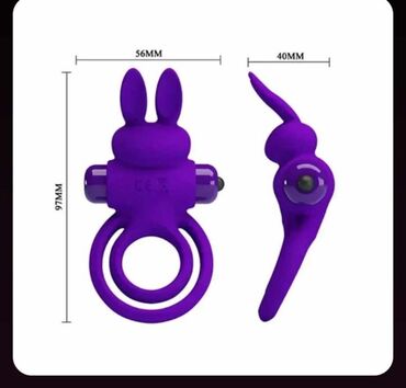 helanke za oblikovanje tela: Vibro prsten za penis i testise sa nastavkom za stimulaciju klitorisa