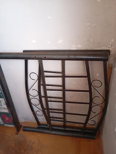 matras tek neferlik: Metall çarpayı çərçivəsi + yaylı döşək - Material: qalın profilli — 2
