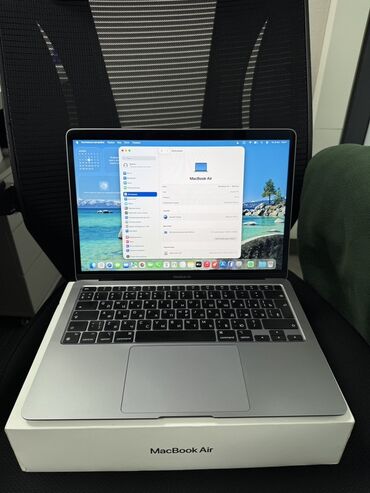 компьютер core i3: Ультрабук, Apple, 8 ГБ ОЭТ, Apple M1, 13.3 ", Колдонулган, Жумуш, окуу үчүн, эс тутум SSD