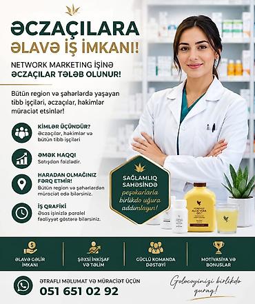 serbiyada is: Əczaçılar üçün əlavə iş imkanı 💊 ƏCZAÇILARA ƏLAVƏ İŞ İMKANI! Network — 1