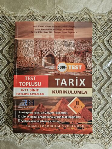 tarix test toplusu 1 ci hisse pdf yüklə: Bu kitab Azərbaycanda orta ümumtəhsil məktəblərinin 6-11-ci sinifləri