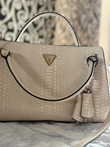 Çantalar: Guess qadın əl çantası - Model: Guess tote/handbag - Rəng: açıq bej — 1