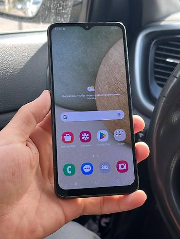 techno camon: Samsung Galaxy A12, Б/у, 64 ГБ, цвет - Черный, 2 SIM — 4