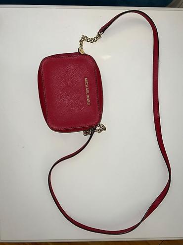 Çantalar: Michael Kors çiyin çantası – qırmızı rəng - Material: teksturalı saxta — 1