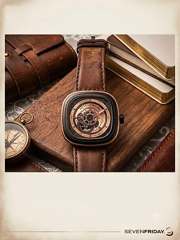 saat mexanik: İşlənmiş, Qol saatı, Sevenfriday, rəng - Qara — 2
