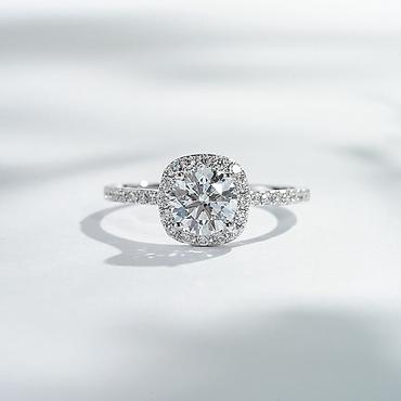 Үлпөт көйнөктөрү жана аксессуарлар: 💍 Кольцо из белого золота 750 пробы с лабораторными бриллиантами • — 2