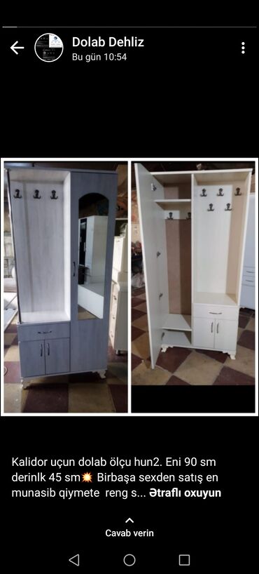Sifarişlə dolablar: 155azn 3qapi Təzədir sifarişlə hazırlanır rəng seçimi isdeye görə — 8