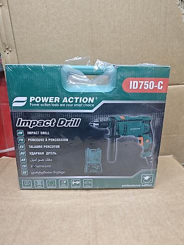 Ударная дрель Power Action ID750-C (professional edition) - Тип at lalafo.kg Ударная дрель Power Action ID750-C (professional edition) - Тип
