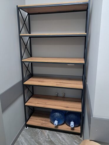 Книжные полки: Металлическая - Тип: Стеллаж - Стиль: Лофт/Индустриальный - Материал — 29