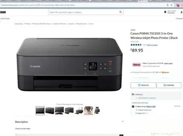 Skeneri: #2611 Štampač Fotokopir Skener - Canon Pixma TS5350i WiFi; Dolazi bez — 5