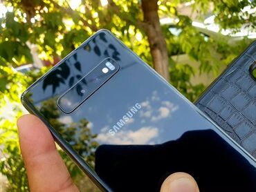 samsung galaxy s24 ultra: Samsung Galaxy S10 5G, Б/у, 256 ГБ, цвет - Черный, eSIM, 2 SIM