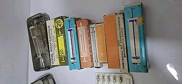 tibbə aid şəkillər: Məhsul: Sovet dövrünə aid tibbi alətlər dəsti Təsvir: - Metal — 3