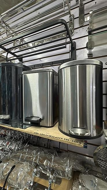 урны для мусора: Педальные мусорные ведра из нержавеющей стали - Корпус из нержавеющей — 1