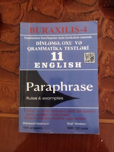 azerbaycan dili qrammatika kitabi: Abituriyentlər üçün İngilis dili qrammatika mətn və dinleme testli