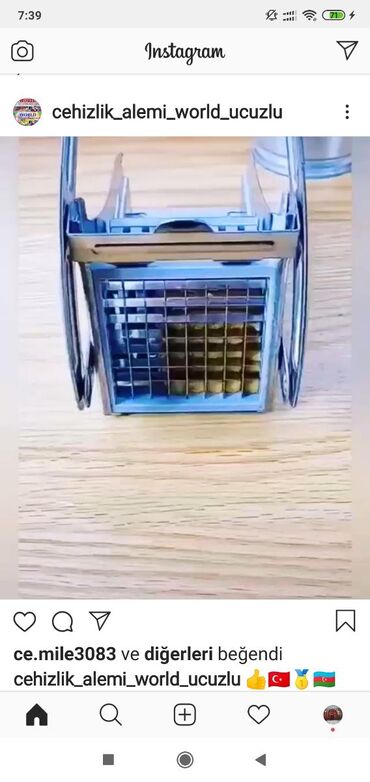 Digər qab-qacaq və mətbəx ləvazimatları: Kartof free doğrayan — 5