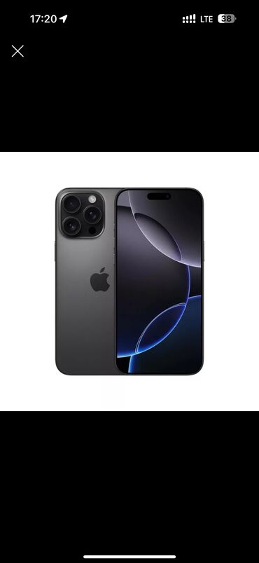 iphone 14 про макс цена в бишкеке: IPhone 16 Pro Max, Жаңы, 1 ТБ, Jet Black, Заряддоочу түзүлүш, Куту, 100 %