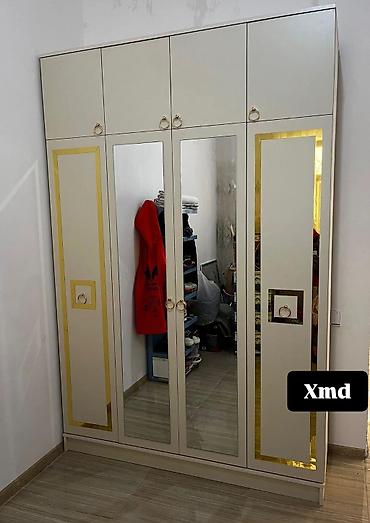 Paltar dolabları, qarderoblar: Məhsul: 4 qapılı paltar şkafı Ölçü: 1.60 m (eni) x 2.00 m (hündürlük) — 18